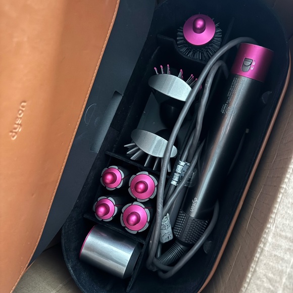 Dyson airwrap with drybar blow dry brush and curling wand